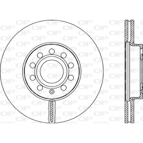 BRAKE DISC OPEN PARTS ADAPTIVE 2pcs 