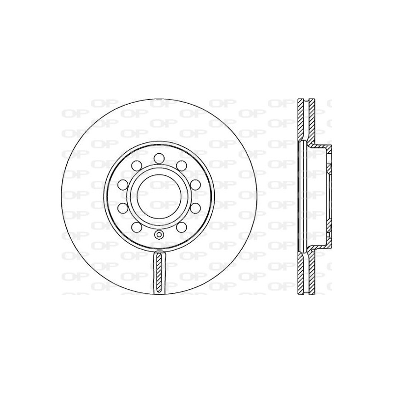 BRAKE DISC OPEN PARTS ADAPTIVE 2pcs 