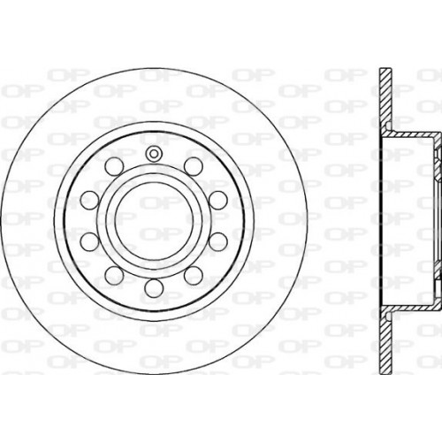 BRAKE DISC OPEN PARTS ADAPTIVE 2pcs 