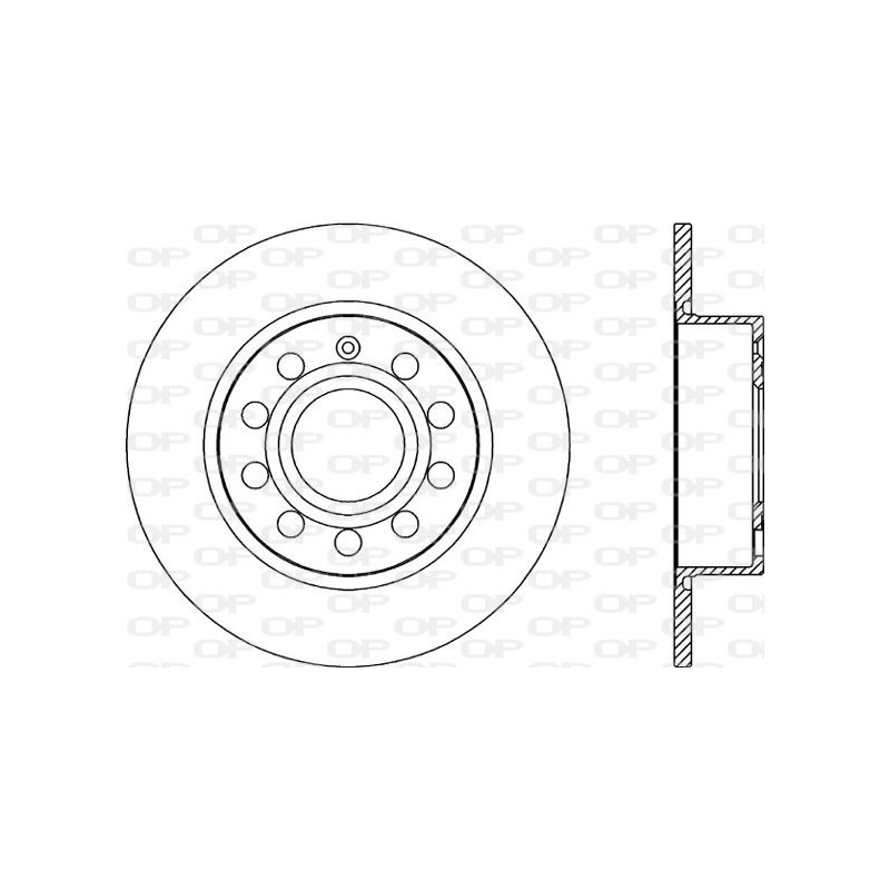 BRAKE DISC OPEN PARTS ADAPTIVE 2pcs 