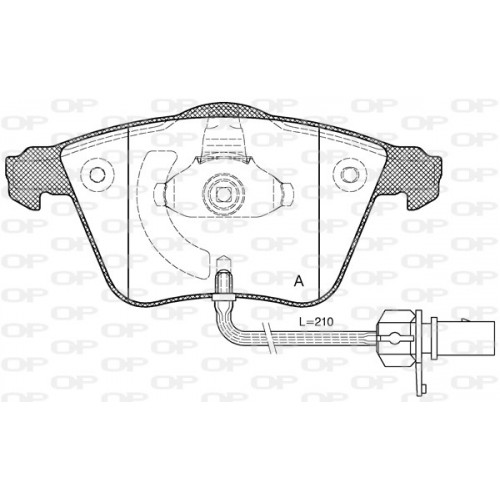 BRAKE PADS OPEN PARTS 1PCS 