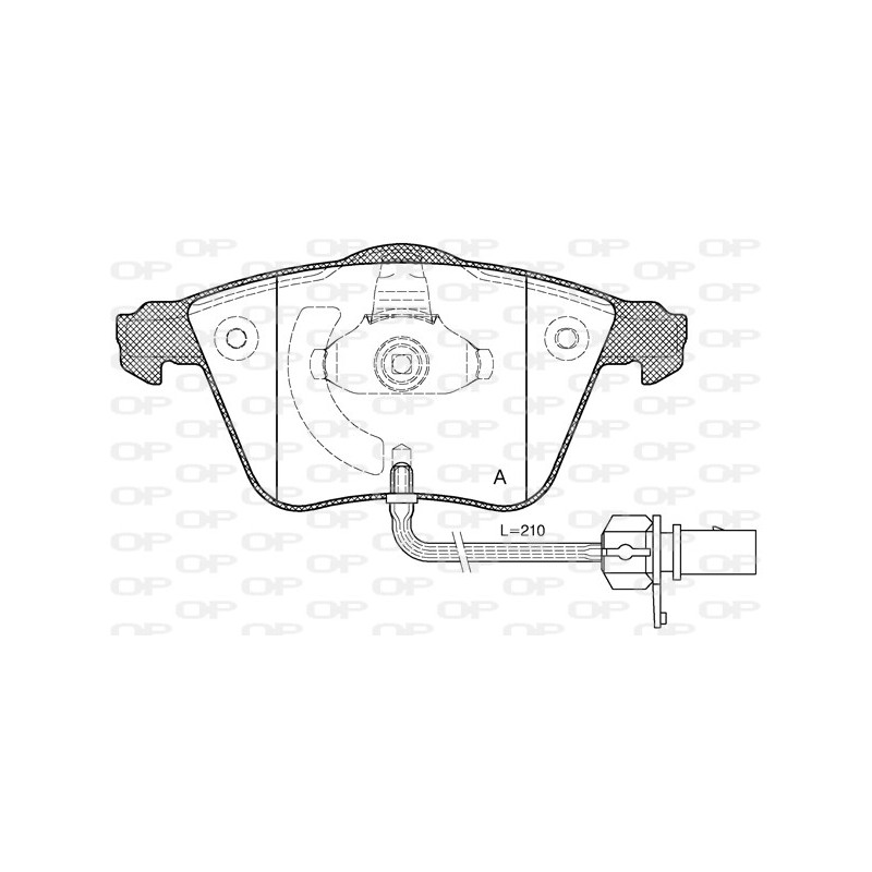 BRAKE PADS OPEN PARTS 1PCS 