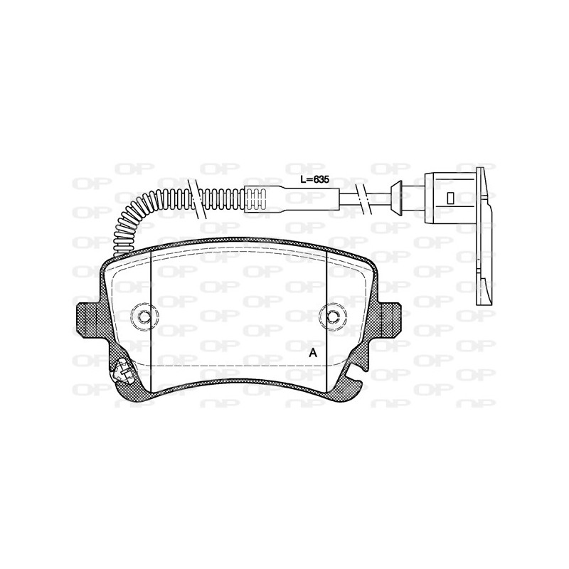 BRAKE PADS OPEN PARTS 1PCS 