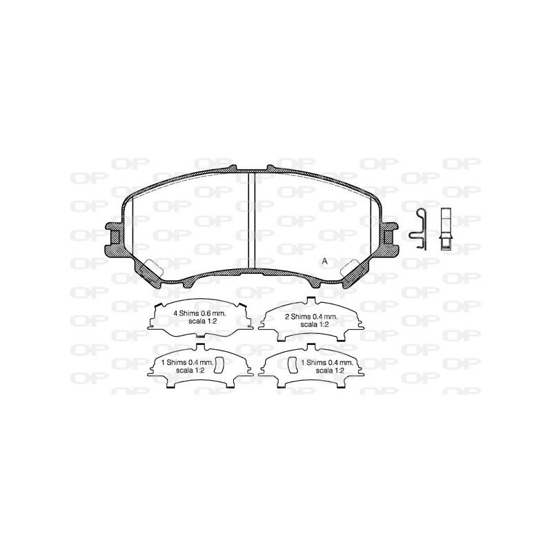 BRAKE PADS OPEN PARTS 1PCS 