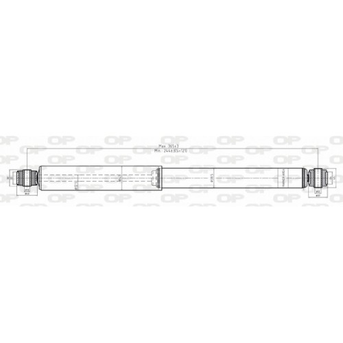 SHOCK ABSORBER OP REAR 1 PCS 
