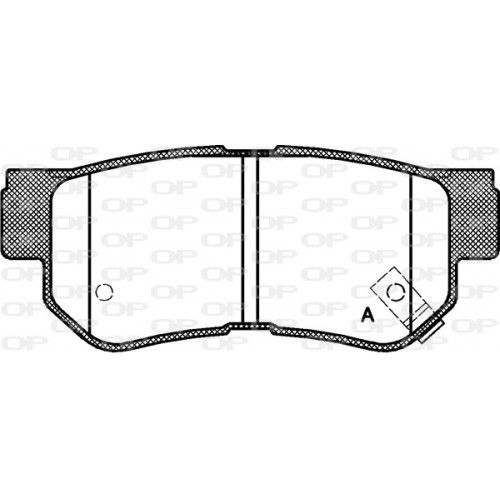 BRAKE PADS OPEN PARTS 1PCS 