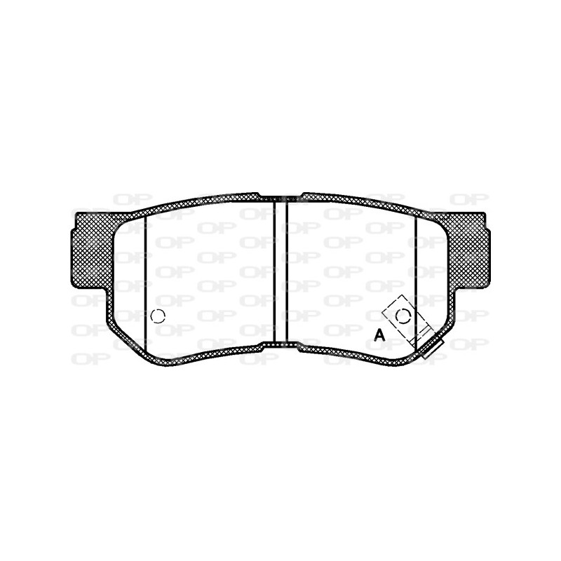 BRAKE PADS OPEN PARTS 1PCS 