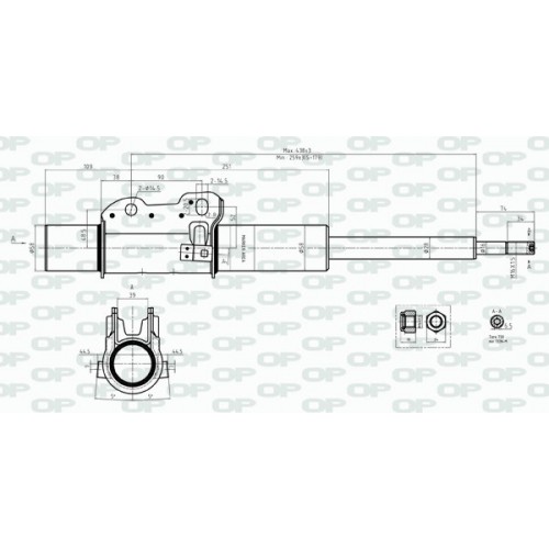 SHOCK ABSORBER OP FRONT SIDE 1 PCS 