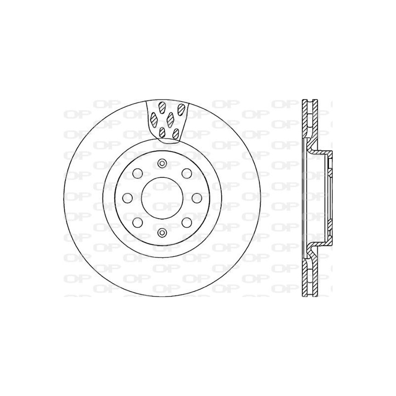 BRAKE DISC OPEN PARTS ADAPTIVE 2pcs 