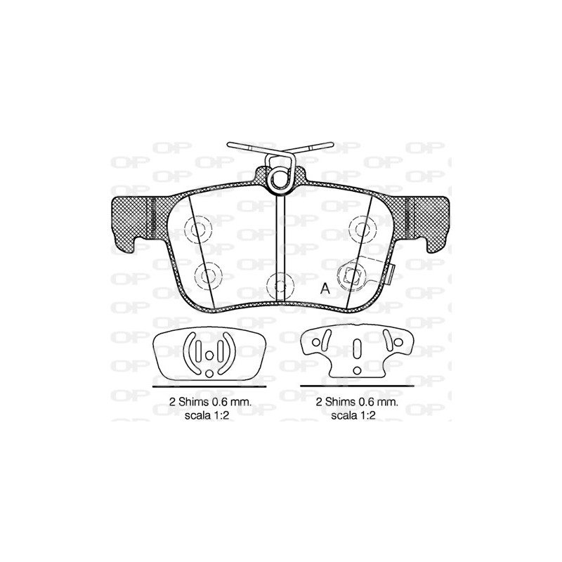 BRAKE PADS OPEN PARTS 1PCS 