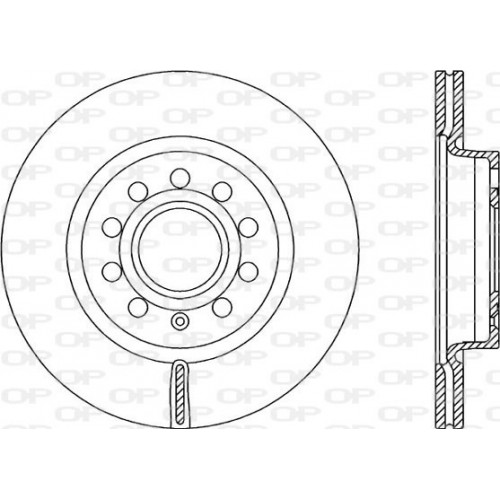 BRAKE DISC OPEN PARTS ADAPTIVE 2pcs 