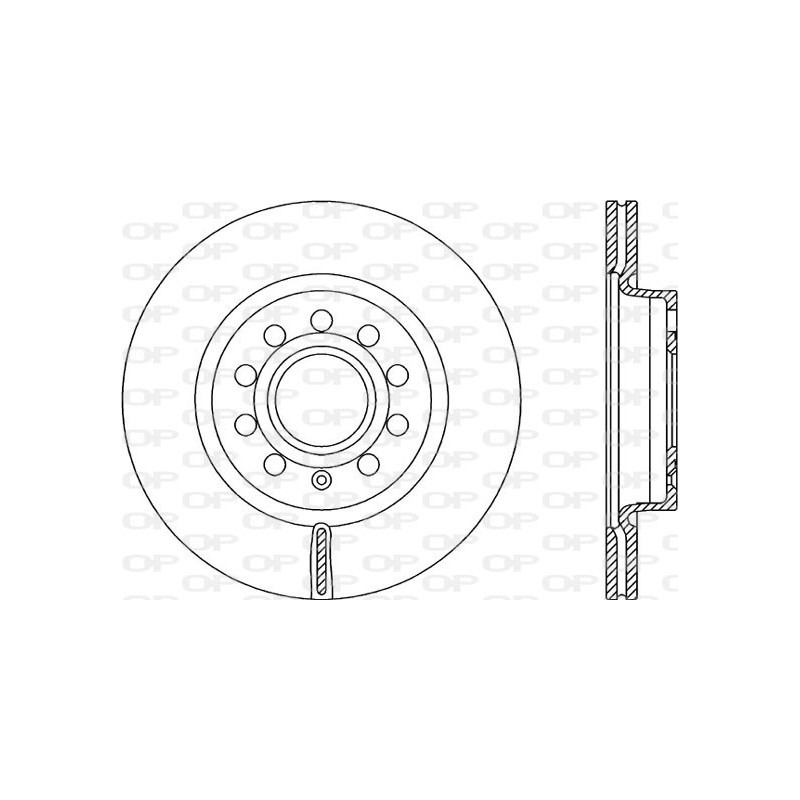 BRAKE DISC OPEN PARTS ADAPTIVE 2pcs 