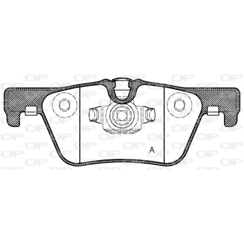 BRAKE PADS OPEN PARTS 1PCS 