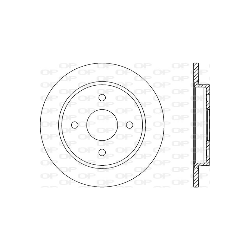 BRAKE DISC OPEN PARTS ADAPTIVE 2pcs 