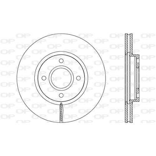 BRAKE DISC OPEN PARTS ADAPTIVE 2pcs 