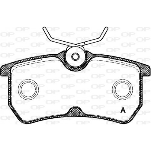 BRAKE PADS OPEN PARTS 1PCS 