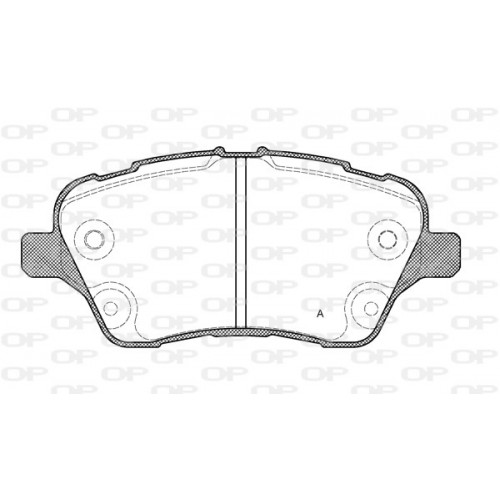 BRAKE PADS OPEN PARTS 1PCS 