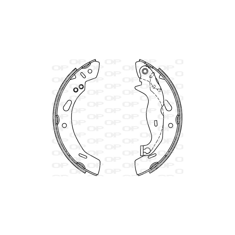 BRAKE SHOES OPEN PARTS ADVANCE 