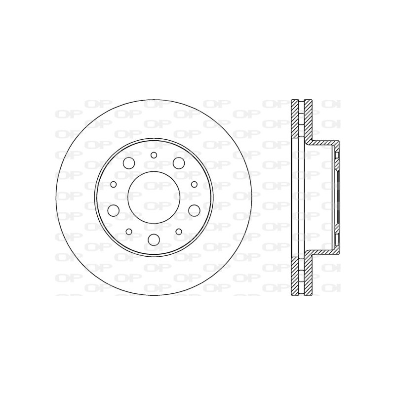 BRAKE DISC OPEN PARTS 2pcs 