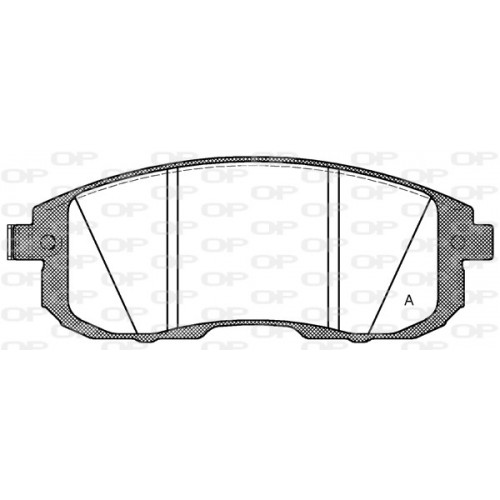 BRAKE PADS OPEN PARTS 1PCS 