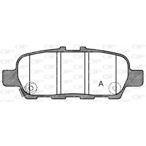 BRAKE PADS OPEN PARTS 1PCS 