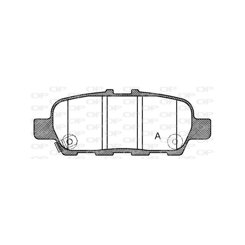 BRAKE PADS OPEN PARTS 1PCS 