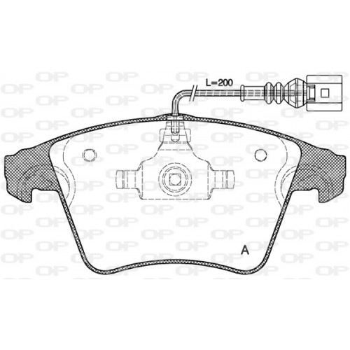 BRAKE PADS OPEN PARTS 1PCS 