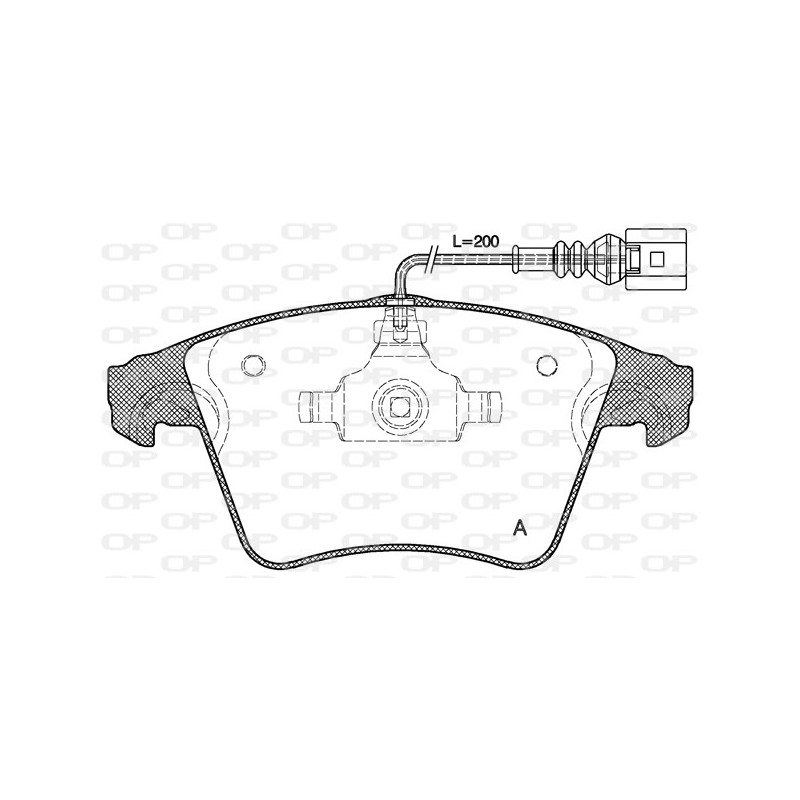 BRAKE PADS OPEN PARTS 1PCS 