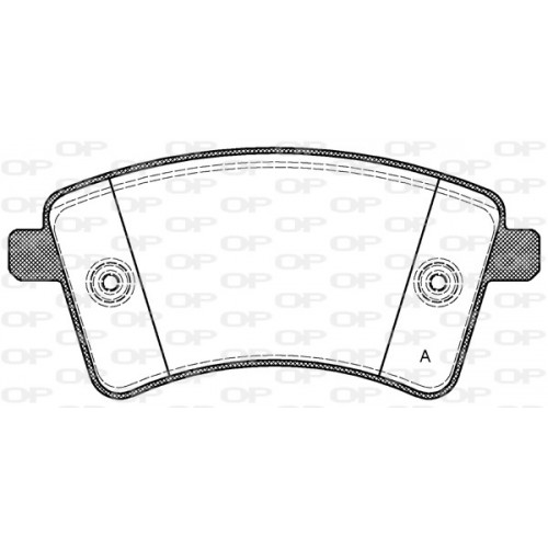 BRAKE PADS OPEN PARTS 1PCS 