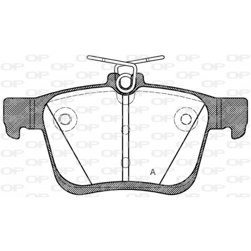 BRAKE PADS OPEN PARTS 1PCS 