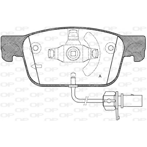 BRAKE PADS OPEN PARTS 1PCS 