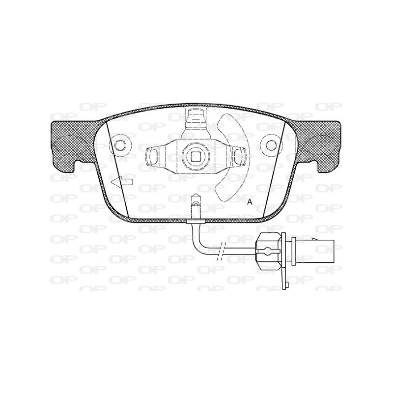 BRAKE PADS OPEN PARTS 1PCS 