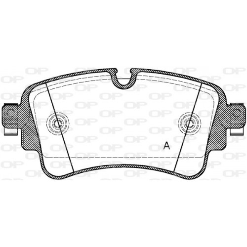 BRAKE PADS OPEN PARTS 1PCS 