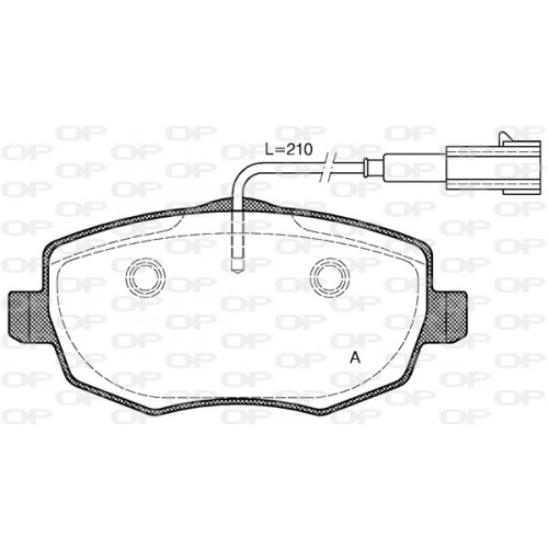 BRAKE PADS OPEN PARTS 1PCS 