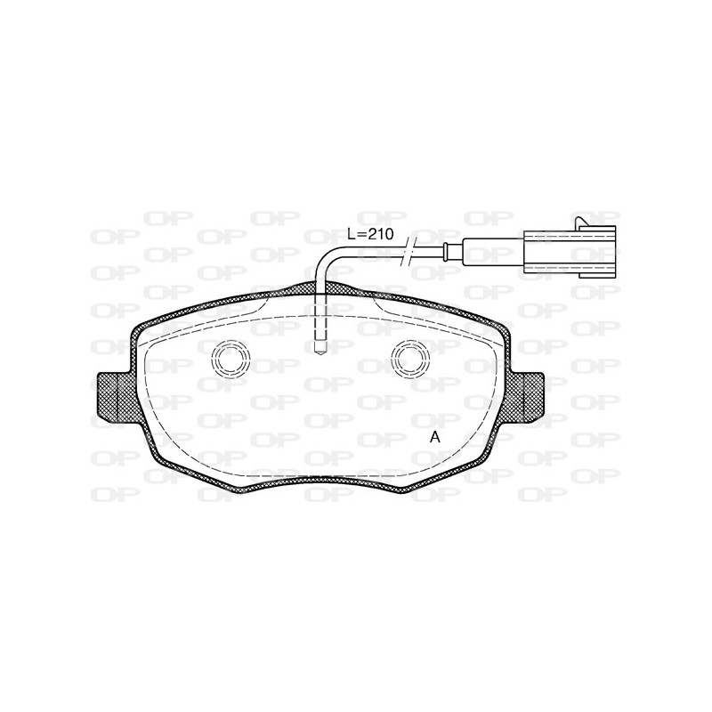 BRAKE PADS OPEN PARTS 1PCS 