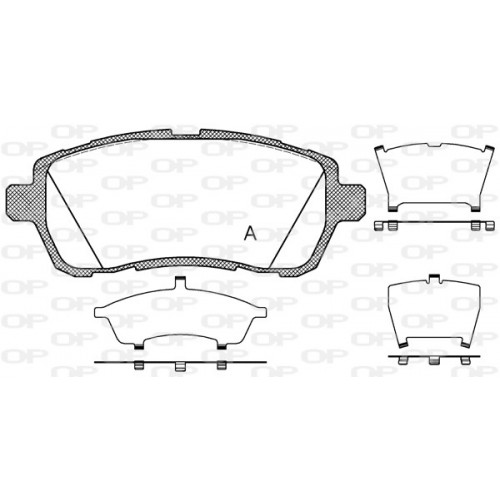 BRAKE PADS OPEN PARTS 1PCS 