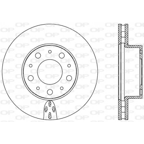 BRAKE DISC OPEN PARTS ADAPTIVE 2pcs 