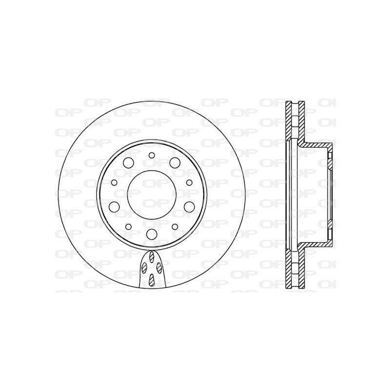 BRAKE DISC OPEN PARTS ADAPTIVE 2pcs 