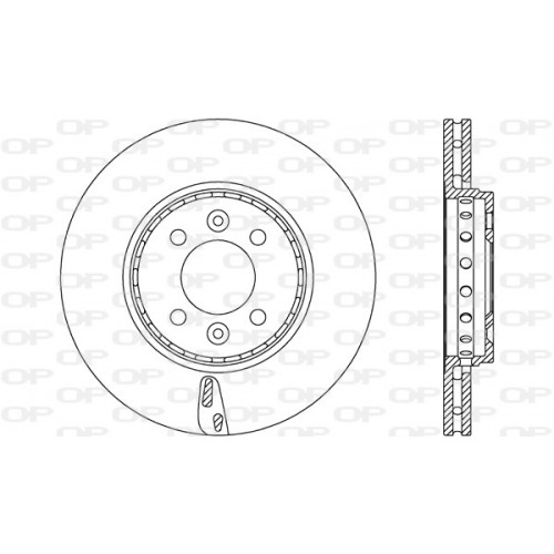 BRAKE DISC OPEN PARTS ADAPTIVE 2pcs 