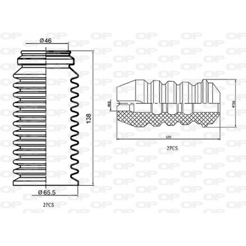 OP DUST COVER KIT 4PCS 