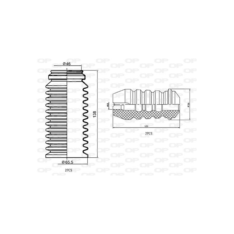 OP DUST COVER KIT 4PCS 