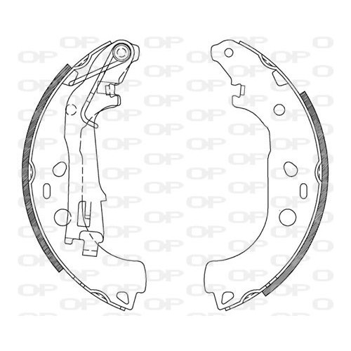 BRAKE SHOES OPEN PARTS ADVANCE 