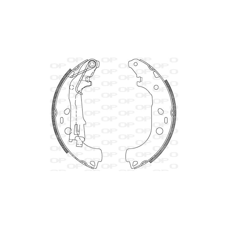 BRAKE SHOES OPEN PARTS ADVANCE 