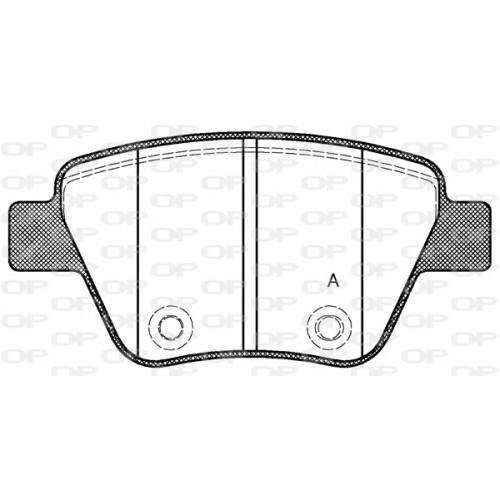 BRAKE PADS OPEN PARTS 1PCS 