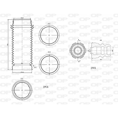 OP DUST COVER KIT 4PCS 