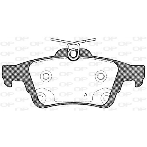 BRAKE PADS OPEN PARTS 1PCS 