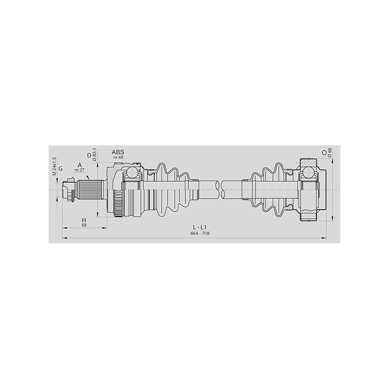 DRIVE SHAFT OPEN PARTS SPIN AXLE 1pcs 
