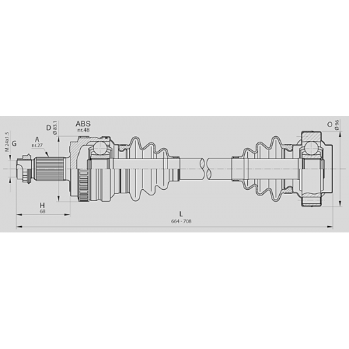 DRIVE SHAFT OPEN PARTS SPIN AXLE 1pcs 