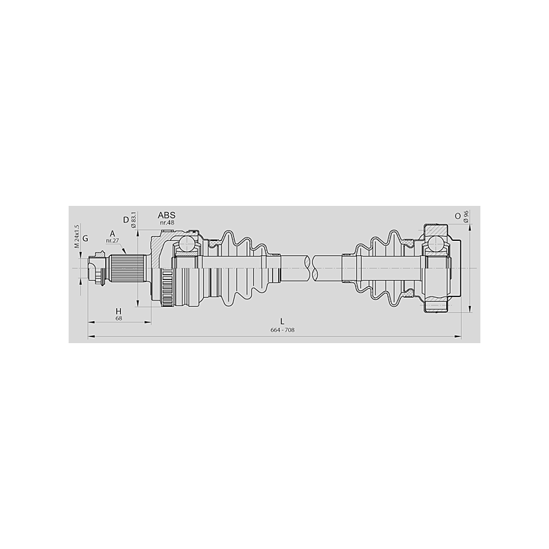 DRIVE SHAFT OPEN PARTS SPIN AXLE 1pcs 