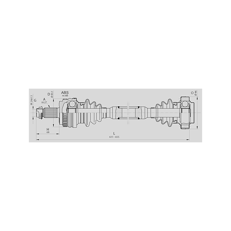 DRIVE SHAFT OPEN PARTS SPIN AXLE 1pcs 